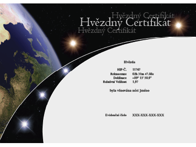 Hvězdný Certifikát